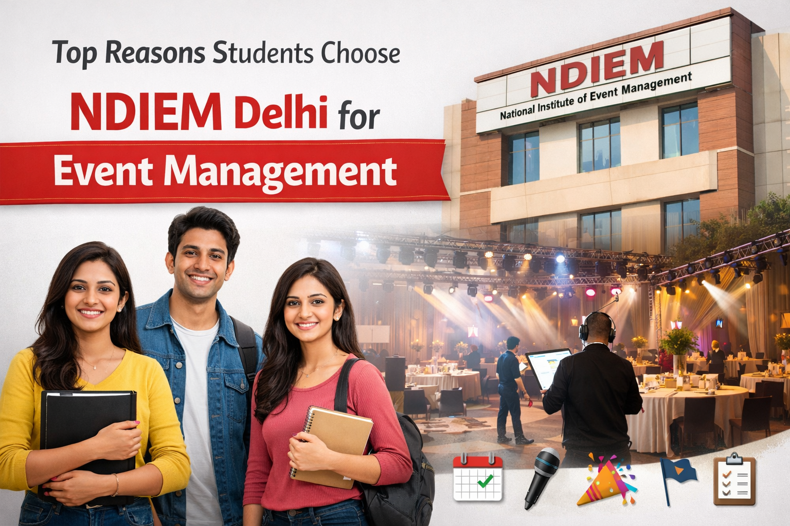 Top Reasons Students Choose NDIEM Delhi for Event Management
